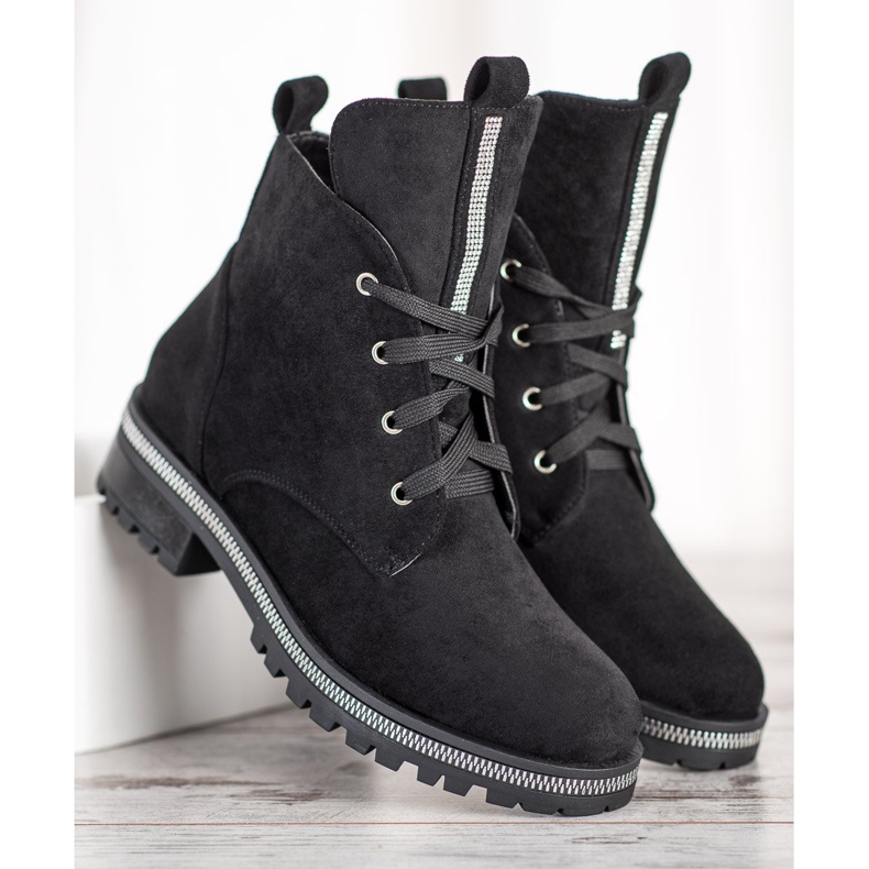 Seastar Trappeurs en suède noir 2