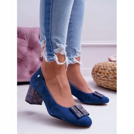 Escarpins Femme Maciejka Daim Bleu Marine 3356A-17 / 00-1 1