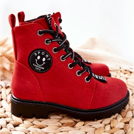 Vinceza Bottes Enfant Workery Rouge Mini Aspen 2