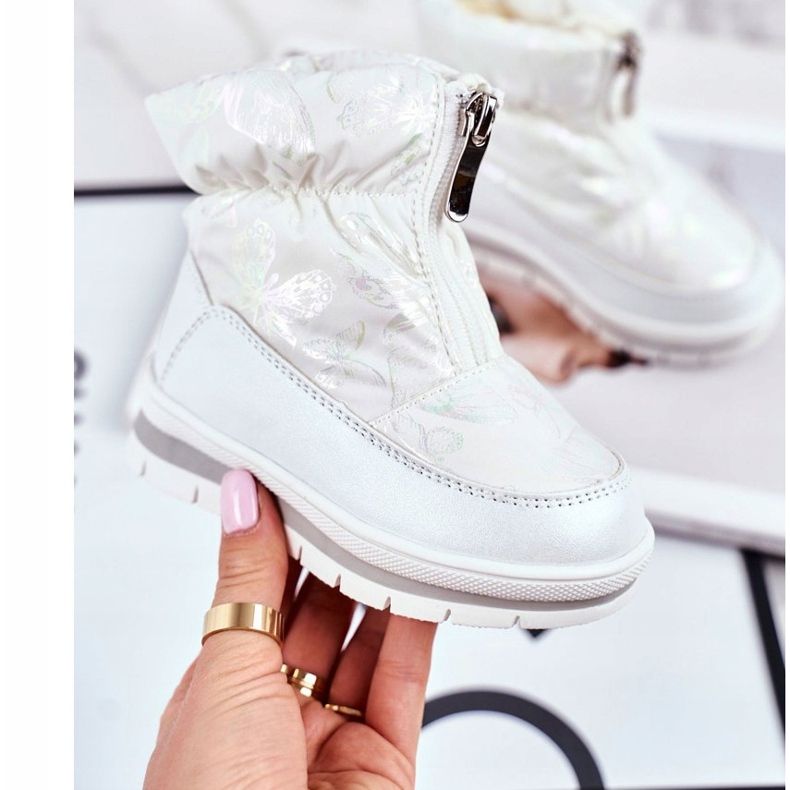 WEESTEP Bottes de neige chaudes en laine pour enfants White Bubbles blanche 2 WEESTEP Bottes de neige chaudes en laine pour enfants White Bubbles blanche 2