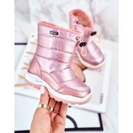 WEESTEP Bottes de neige pour enfants réchauffées avec de la laine rose Felini 2 WEESTEP Bottes de neige pour enfants réchauffées avec de la laine rose Felini 2