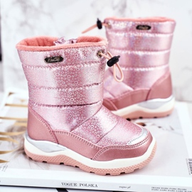 WEESTEP Bottes de neige pour enfants réchauffées avec de la laine rose Felini 1 WEESTEP Bottes de neige pour enfants réchauffées avec de la laine rose Felini 1