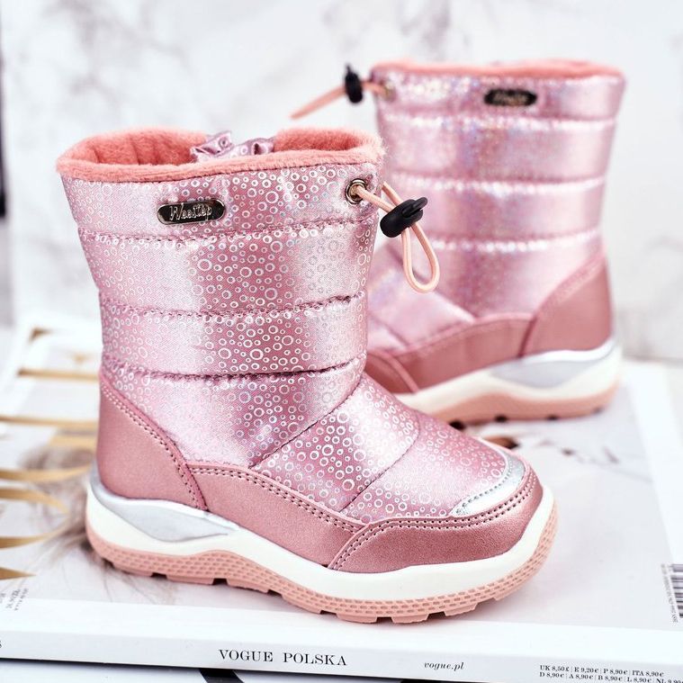 WEESTEP Bottes de neige pour enfants réchauffées avec de la laine rose Felini 1 WEESTEP Bottes de neige pour enfants réchauffées avec de la laine rose Felini 1