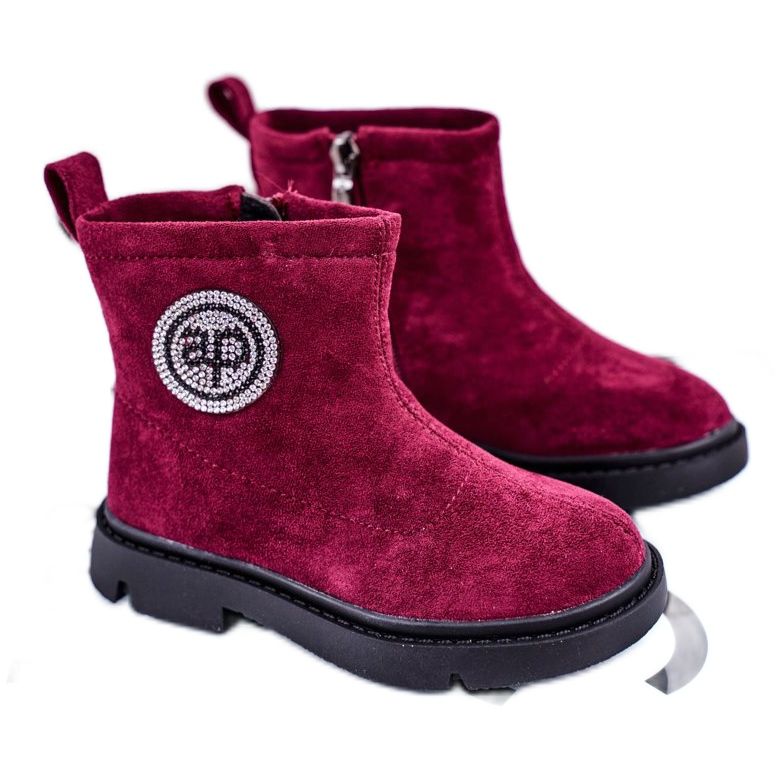 Apawwa Bottines Chaudes Enfant Bordeaux Alvin rouge 2 Apawwa Bottines Chaudes Enfant Bordeaux Alvin rouge 2