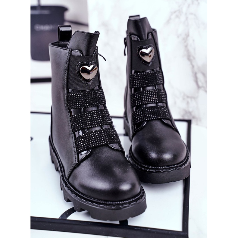 Apawwa Bottes chaudes ballon noir pour enfants 1