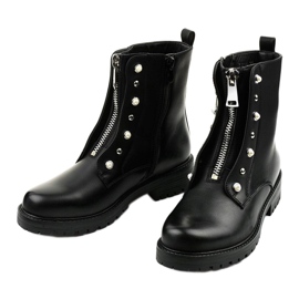 Bottes hautes noires pour femmes avec la fermeture éclair Isadora le noir 2 Bottes hautes noires pour femmes avec la fermeture éclair Isadora le noir 2