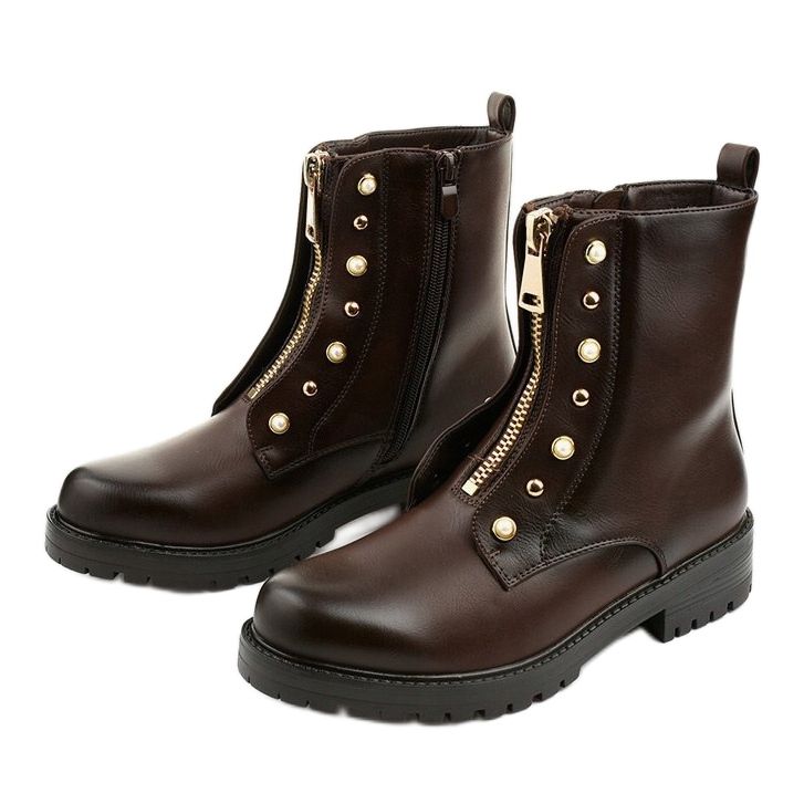 Bottes hautes femme marron avec fermeture éclair Isadora brun 2 Bottes hautes femme marron avec fermeture éclair Isadora brun 2
