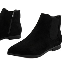 Bottines plates noires Myron le noir 1