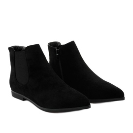 Bottines plates noires Myron le noir 2