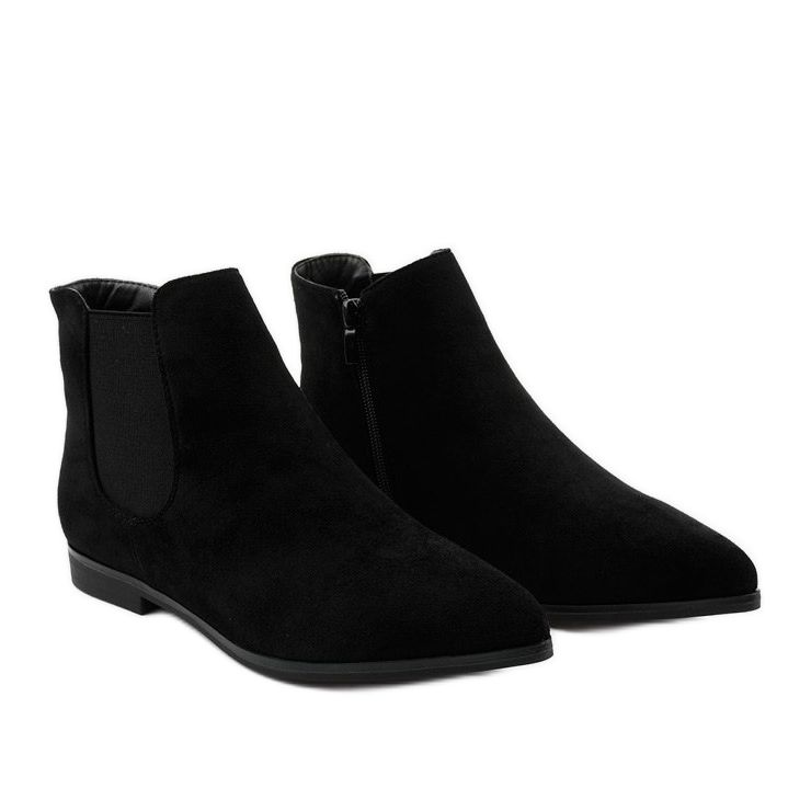 Bottines plates noires Myron 2