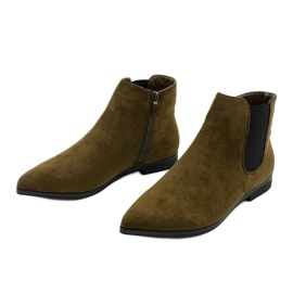 Bottines plates vertes Bottines Chelsea isolées Myron 2