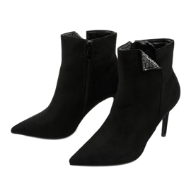 Bottines noires à sequins Adrearene le noir 2