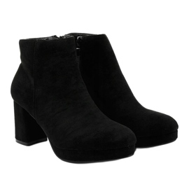 Bottines en daim noir sur le montant Mahoganis le noir 3