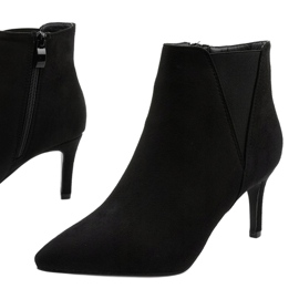 Bottines noires avec élastique Pattera le noir 1