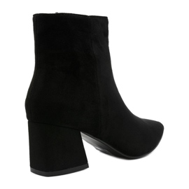 Bottes noires sur un poteau en éco-daim Coradise le noir 4