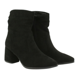 M.Daszyński Bottines en daim noir MR2025-10 le noir 3