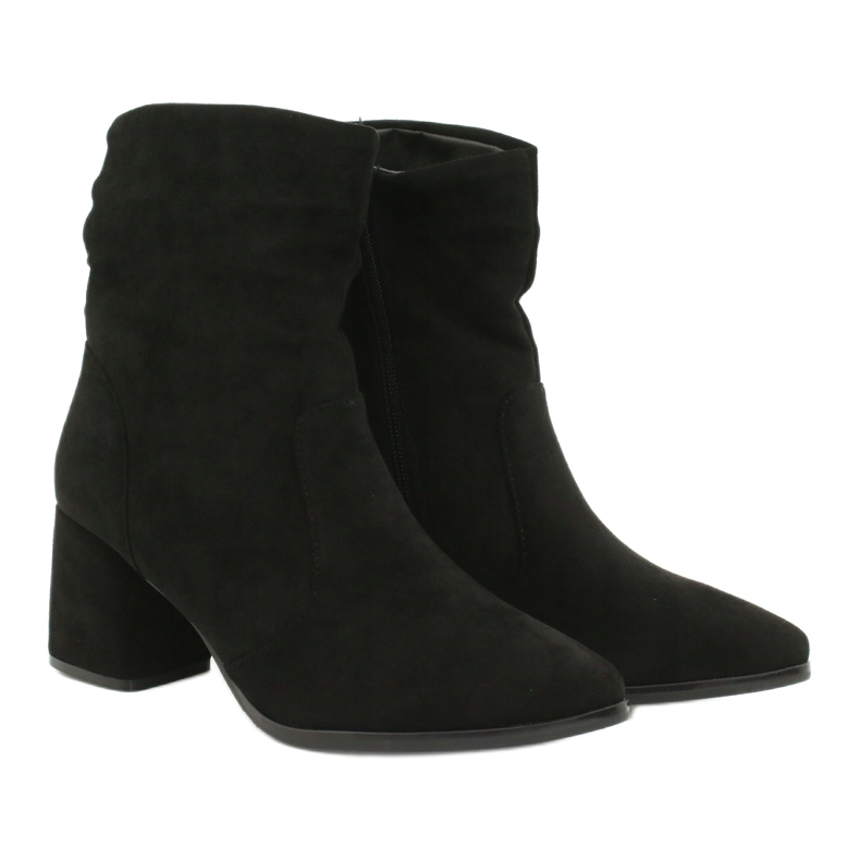 M.Daszyński Bottines en daim noir MR2025-10 3