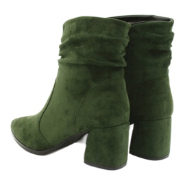 M.Daszyński Bottines en daim vertes MR2025-10 2