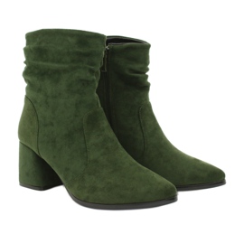 M.Daszyński Bottines en daim vertes MR2025-10 3