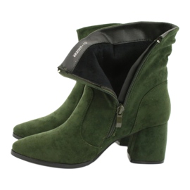 M.Daszyński Bottines en daim vertes MR2025-10 4