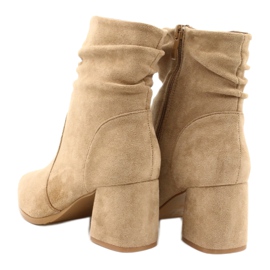 M.Daszyński Bottines en daim beige MR2025-10 1