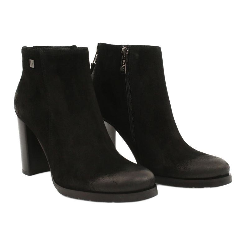 Arka Bottes de daim noir de la femme 7213 le noir 2