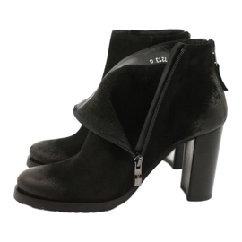 Arka Bottes de daim noir de la femme 7213 le noir 3