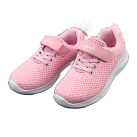 Chaussures enfant Befado 516X045 blanche rose 4