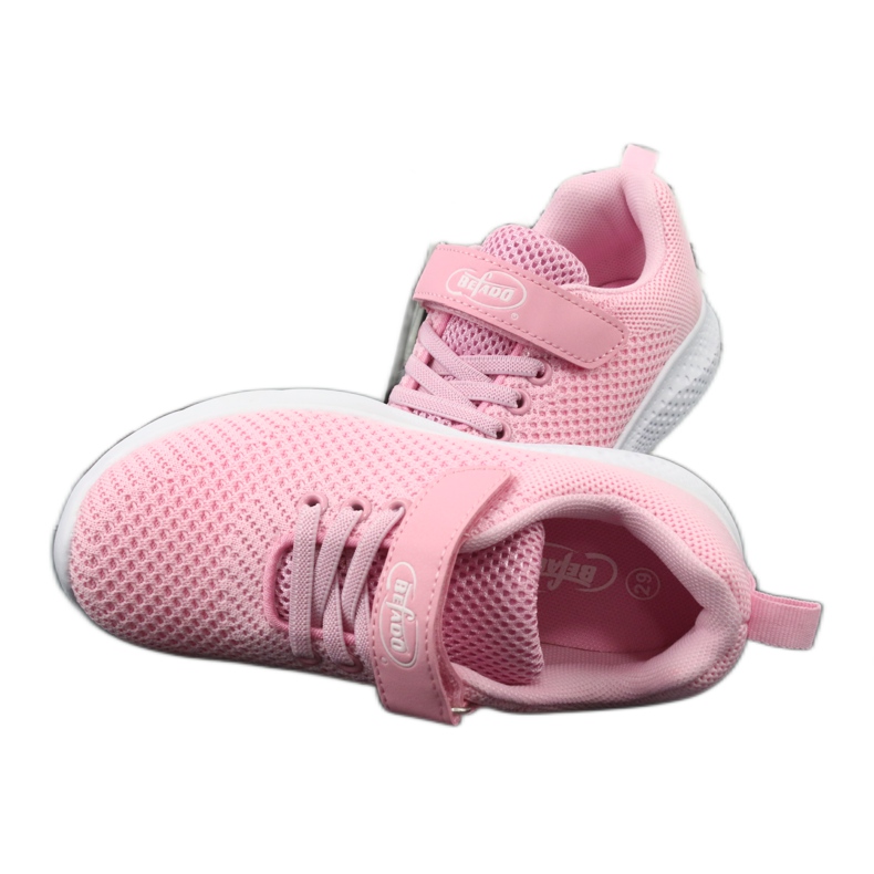 Chaussures enfant Befado 516X045 blanche rose 6