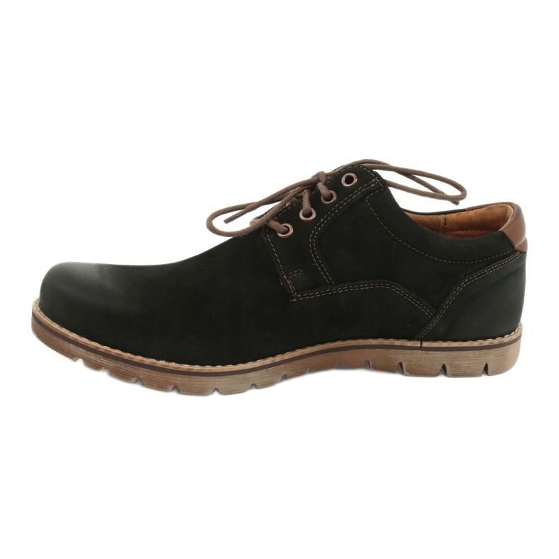 Chaussures à lacets décontractées Riko 761 pour hommes, noires le noir 1