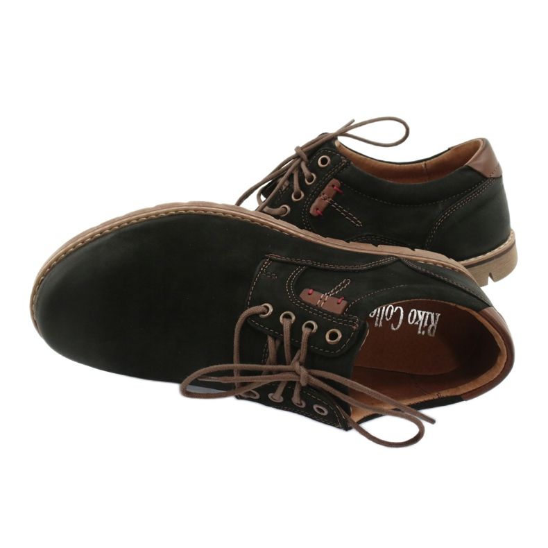 Chaussures à lacets décontractées Riko 761 pour hommes, noires le noir 4