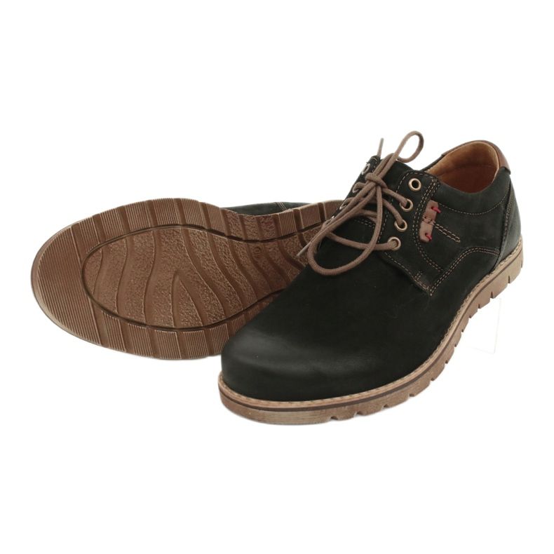 Chaussures à lacets décontractées Riko 761 pour hommes, noires 3