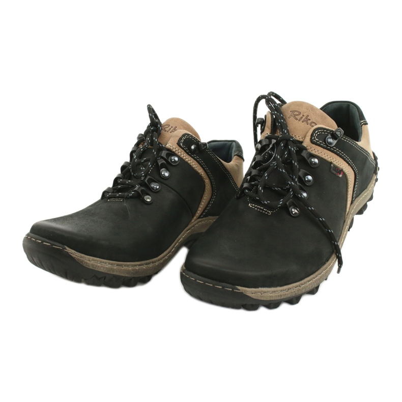 Riko Trekking Sports 474 pour hommes, noir beige 2