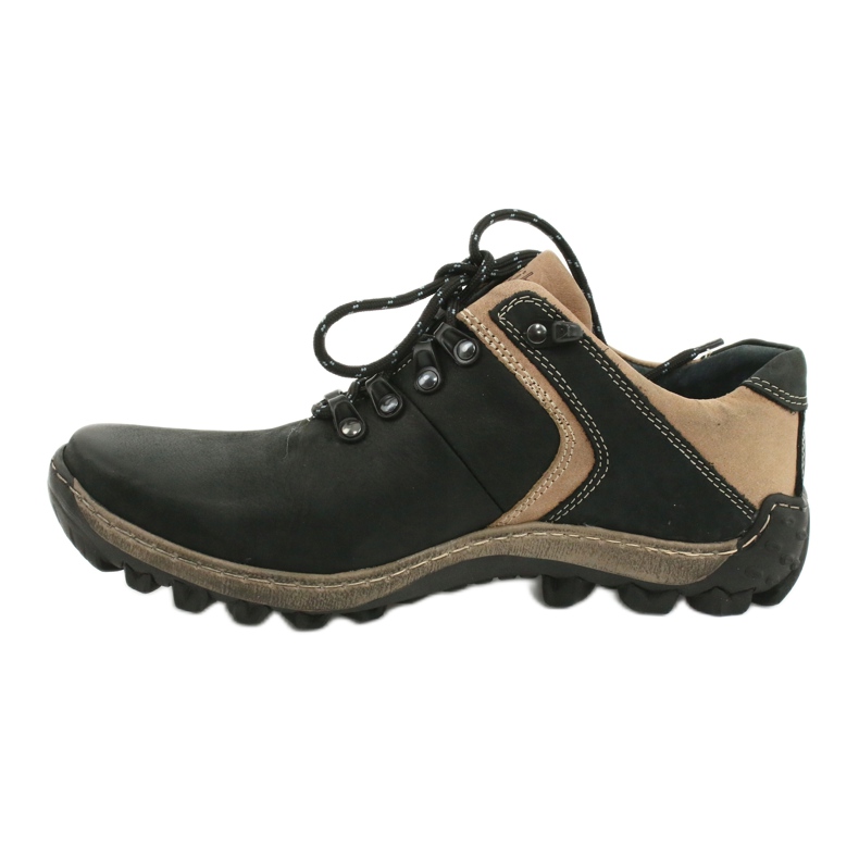 Riko Trekking Sports 474 pour hommes, noir beige 1