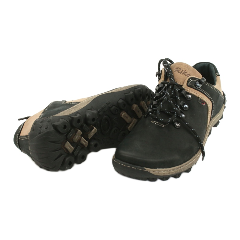 Riko Trekking Sports 474 pour hommes, noir beige 4