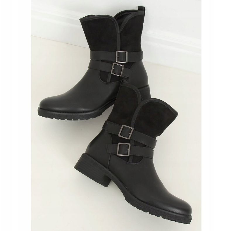 Bottes noires pour femmes noires 8912 Noir le noir 1