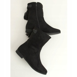 Bottines femme noires J19-97 Noir le noir 1