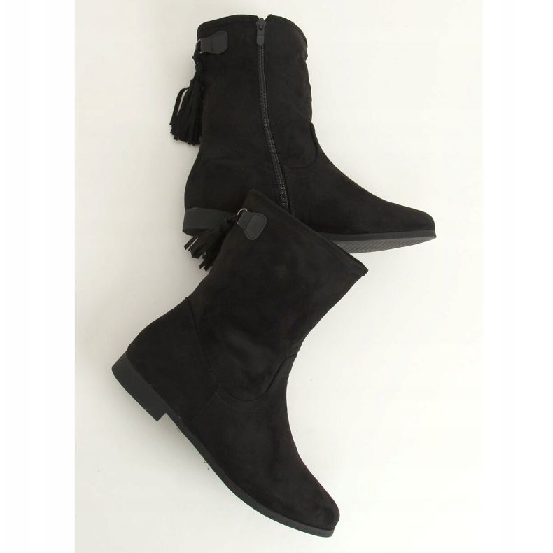 Bottines femme noires J19-97 Noir le noir 1