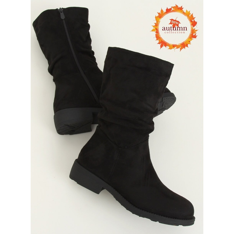 Bottines courtes femme noires CH1908 Noir 1