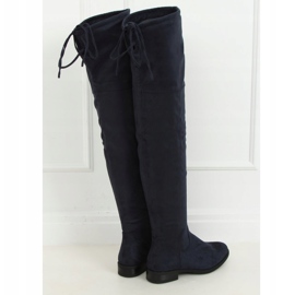 MR-1 Bottes de mousquetaire bleu marine marine 1