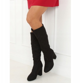 Bottines à talons noires D7533 Noir le noir 2