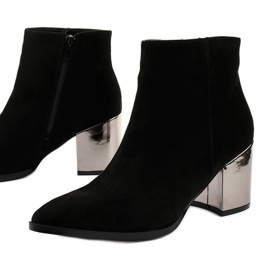 BM Bottines noires en éco-suède Astihusa le noir 1 BM Bottines noires en éco-suède Astihusa le noir 1