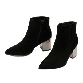 BM Bottines noires en éco-suède Astihusa le noir 2 BM Bottines noires en éco-suède Astihusa le noir 2