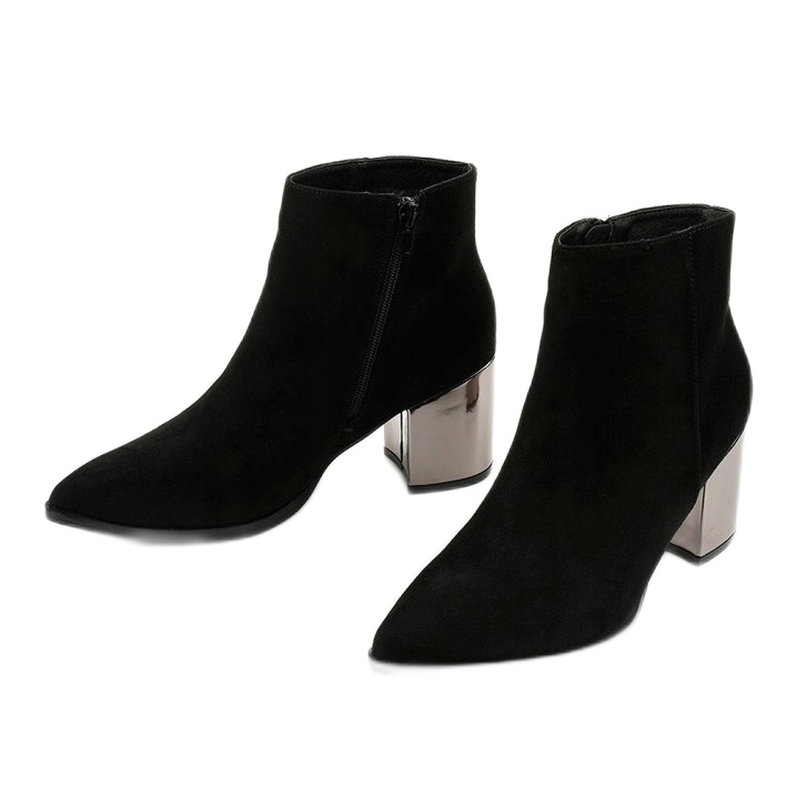 BM Bottines noires en éco-suède Astihusa le noir 2 BM Bottines noires en éco-suède Astihusa le noir 2