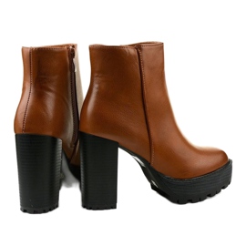 Bottines marron avec une fermeture éclair Winiesh brun 4