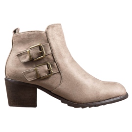 Kylie Bottes confortables avec boucles brun 5