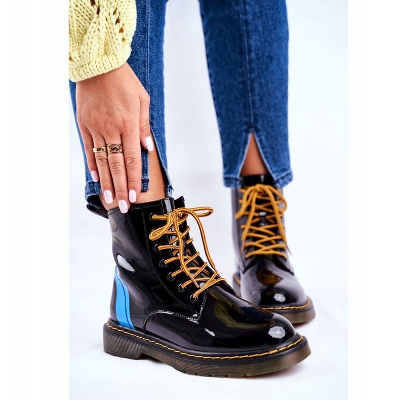 Bottes Femme Trappeurs Glany Goe Cuir Noir GG2N3056 1