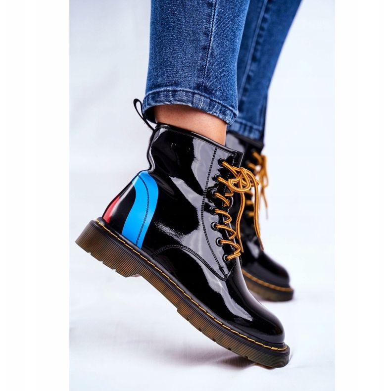 Bottes Femme Trappeurs Glany Goe Cuir Noir GG2N3056 le noir 2