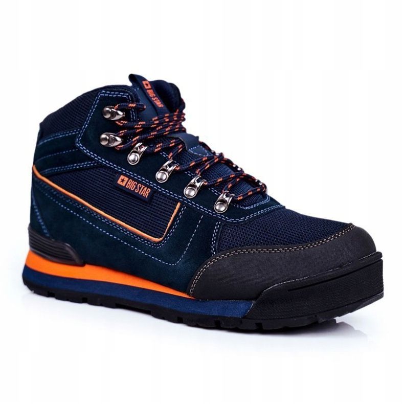 Chaussures Trekking Homme Big Star Outdoor Bleu Marine GG174199 1