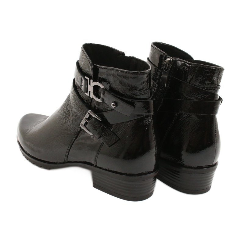 Bottes Femme Caprice Laquées 25309-25 le noir 4